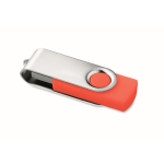 USB personalizzabile su misura con scocca in ABS Techmate color rosso
