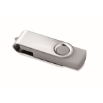 USB personalizzabile su misura con scocca in ABS Techmate color grigio