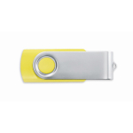 USB personalizzabile su misura con scocca in ABS Techmate color giallo settima vista