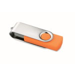 USB personalizzabile su misura con scocca in ABS Techmate color arancione
