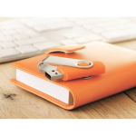 USB personalizzabile su misura con scocca in ABS Techmate color arancione