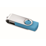USB personalizzabile su misura con scocca in ABS Techmate color turchese