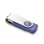 USB personalizzabile su misura con scocca in ABS Techmate color blu reale