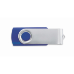 USB personalizzabile su misura con scocca in ABS Techmate color blu reale settima vista