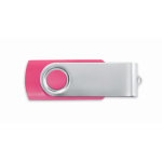 USB personalizzabile su misura con scocca in ABS Techmate color fucsia settima vista