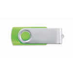 USB personalizzabile su misura con scocca in ABS Techmate color verde lime trasparente settima vista