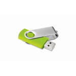 USB personalizzabile su misura con scocca in ABS Techmate color verde lime trasparente quinta vista