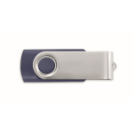 USB personalizzabile su misura con scocca in ABS Techmate color blu oltremare settima vista