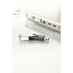 USB personalizzabile su misura con scocca in ABS Techmate color blu oltremare