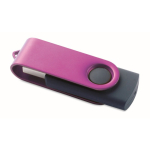 Memoria USB su misura con scocca rotante in metallo Techmate color viola