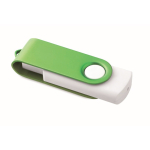 Memoria USB su misura con scocca rotante colorata Techmate color verde