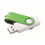 Memoria USB su misura con scocca rotante colorata Techmate color verde quinta vista
