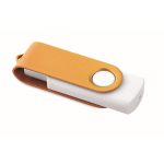 Memoria USB su misura con scocca rotante colorata Techmate color arancione