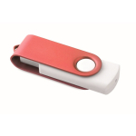 Memoria USB su misura con scocca rotante colorata Techmate color rosso scuro