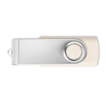 Memoria USB su misura con scocca realizzata in paglia di frumento color bianco sporco settima vista