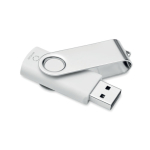Memoria USB bianca su misura in materiali riciclati color bianco quinta vista