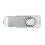 Memoria USB bianca su misura in materiali riciclati color bianco settima vista