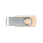 Memoria USB su misura con scocca in bambù e copertura metallica color legno settima vista