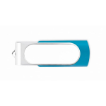 Memoria USB colorata su misura con scocca personalizzabile color turchese settima vista