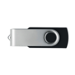 Classica memoria USB rotante su misura in vari colori color nero settima vista