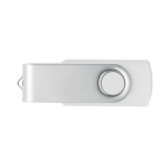 Classica memoria USB rotante su misura in vari colori color bianco settima vista