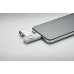 Classica memoria USB rotante su misura in vari colori color bianco