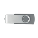 Classica memoria USB rotante su misura in vari colori color grigio settima vista