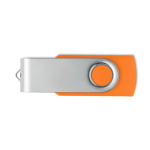 Classica memoria USB rotante su misura in vari colori color arancione settima vista