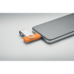 Classica memoria USB rotante su misura in vari colori color arancione