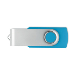Classica memoria USB rotante su misura in vari colori color turchese settima vista
