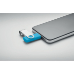 Classica memoria USB rotante su misura in vari colori color turchese