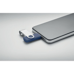 Classica memoria USB rotante su misura in vari colori color blu oltremare