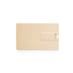 Memoria USB su misura a forma di tessera in paglia personalizzabile color legno settima vista