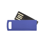 USB rotante su misura in alluminio sottile con asola per appendere color blu settima vista