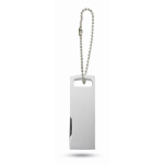 USB rotante su misura in alluminio sottile con asola per appendere color argento opaco quinta vista