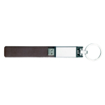 Memoria USB su misura con custodia in pelle e chiusura magnetica color marrone quinta vista