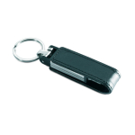 Memoria USB su misura con custodia in pelle e chiusura magnetica color nero