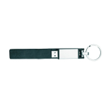 Memoria USB su misura con custodia in pelle e chiusura magnetica color nero quinta vista