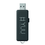Memoria USB su misura con scocca per personalizzazione luminosa color blu