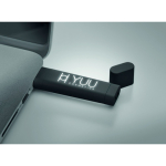 Memoria USB su misura con personalizzazione luminosa e cappuccio color nero