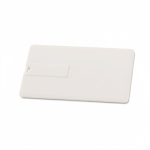 USB su misura a forma di tessera rettangolare da personalizzare color bianco settima vista