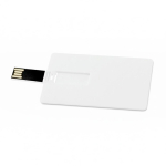 USB su misura a forma di tessera rettangolare da personalizzare color bianco quinta vista