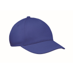 Cappellino per bambini in cotone a 5 pannelli 180 g/m² color blu reale