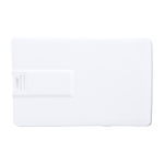 Tessera USB in plastica a forma di carta di credito color bianco