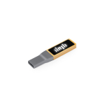 Memoria USB ecologica realizzata in bambù con logo retroilluminato color marrone chiaro prima vista