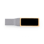 Memoria USB ecologica realizzata in bambù con logo retroilluminato color marrone chiaro