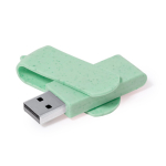USB in paglia di frumento in vari colori con clip rotante abbinata seconda vista
