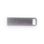 Memoria USB in metallo dal design minimalista ideale per portachiavi color argento quarta vista