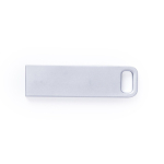 Memoria USB in metallo dal design minimalista ideale per portachiavi color argento opaco seconda vista