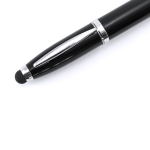 Penna USB in metallo con apertura a rotazione e inchiostro blu color nero quarta vista